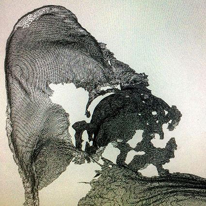 Interrupted 3D scan by artist Paul Coombs